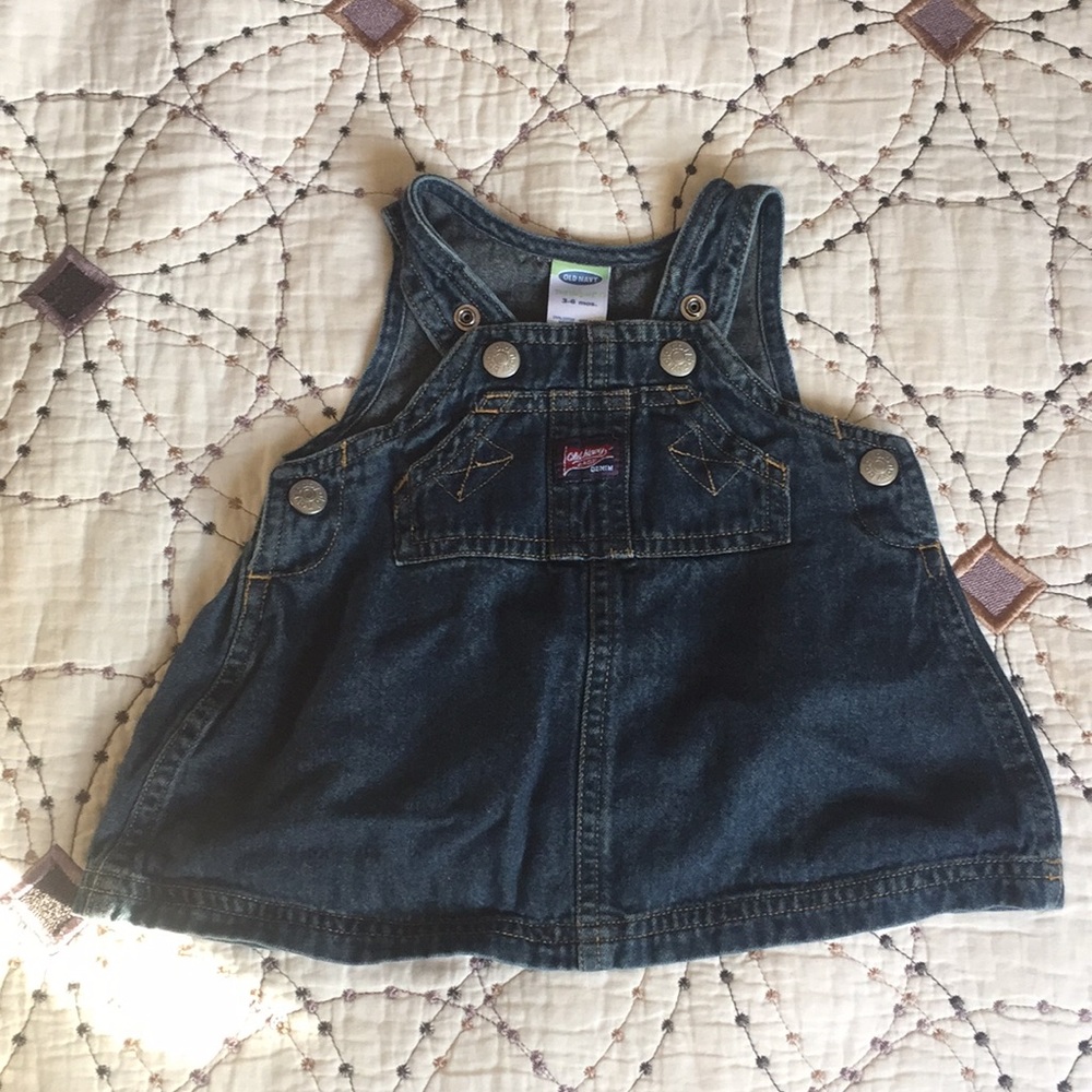 Jean bib skirt
